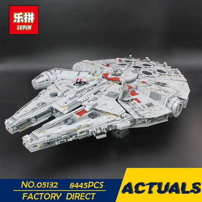 

Lepin 05132 Star Series Wars Destroyer Millennium Falcon LegoINGly 75192 Building Blocks Bricks Educational Toys model gifts