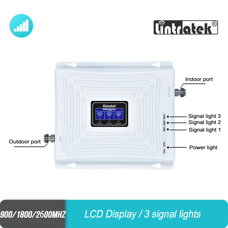 Lintratek 2g 3g 4g Tri Band Signal Booster 900