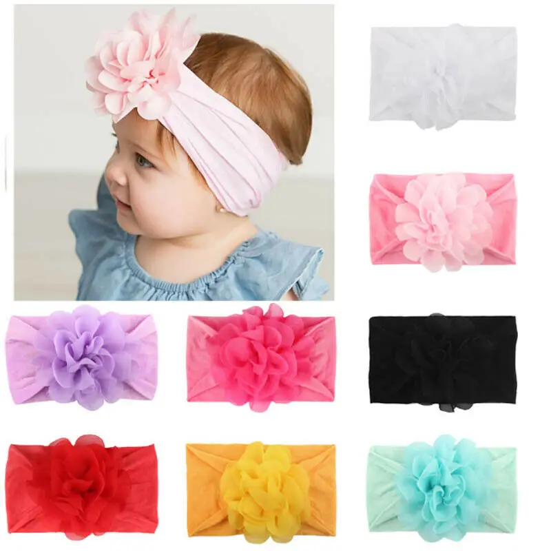 Toddler Baby Girls Chiffon Flower Headband Infant Kids Hair Accessories Sweet Hairband Headwear | Детская одежда и обувь
