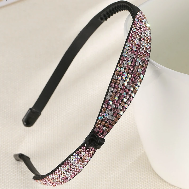 

Korean Fascinator Jewelry Rhinestone Toothed Headband Festival Halloween Christmas Hair Accessories for Women Princess