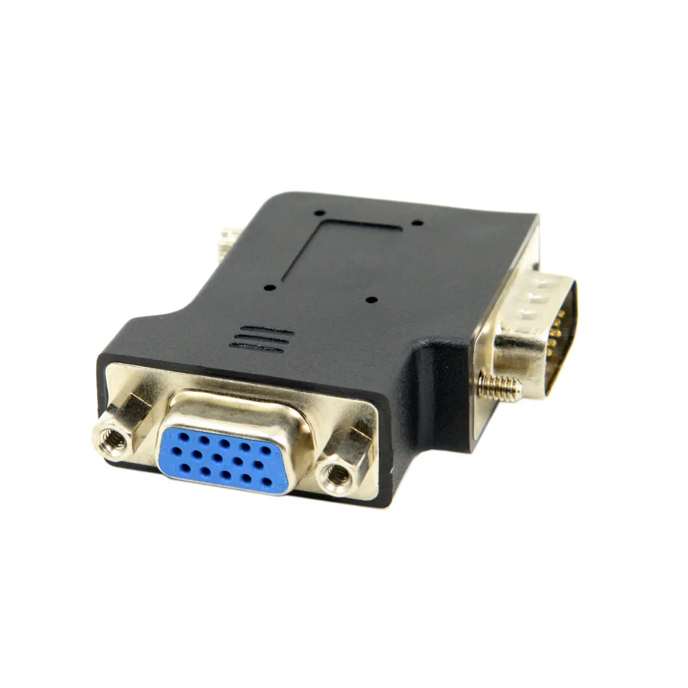 

Vertical Flat Right Angled 90 Degree VGA SVGA Male To Female Extension Adapter