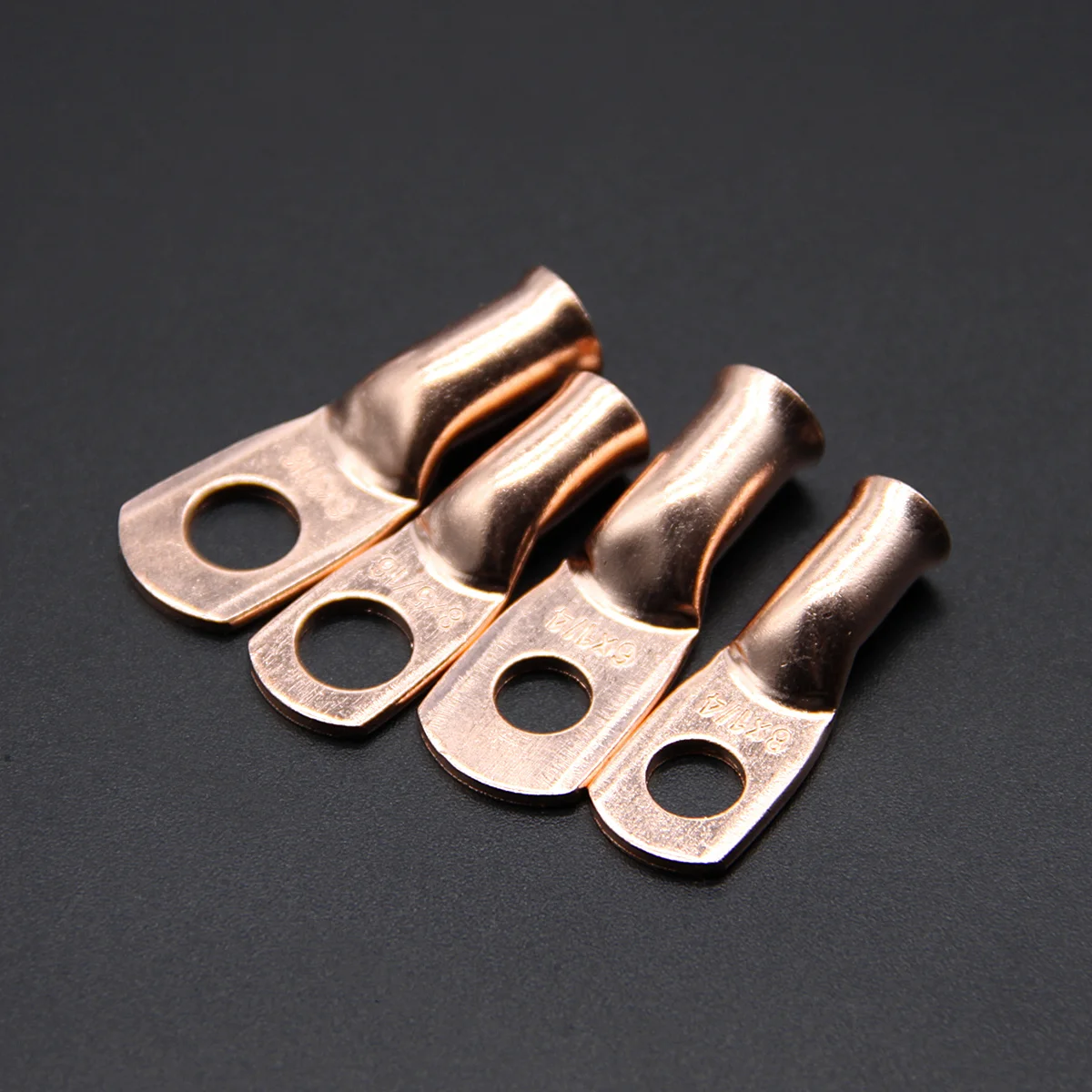 40 шт. 8& 6AWG 5/1" 3/8" медное кольцо батарея обжимные клеммы соединительные кабельные наконечники ушко 16 мм электрические принадлежности болт отверстие