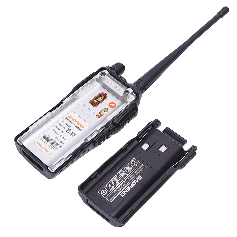 2 шт. BaoFeng 5 Вт UV-82 Двухдиапазонная рация VHF/UHF двухстороннее радио двойной PTT портативное радио Любительское радио+ две NA-771 антенна