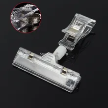 20 шт. хорошее качество прозрачный поп пластиковый знак дисплей ценовые этикетки, теги, рекламные зажимы держатели в супермаркете розничной торговли 8x11 см