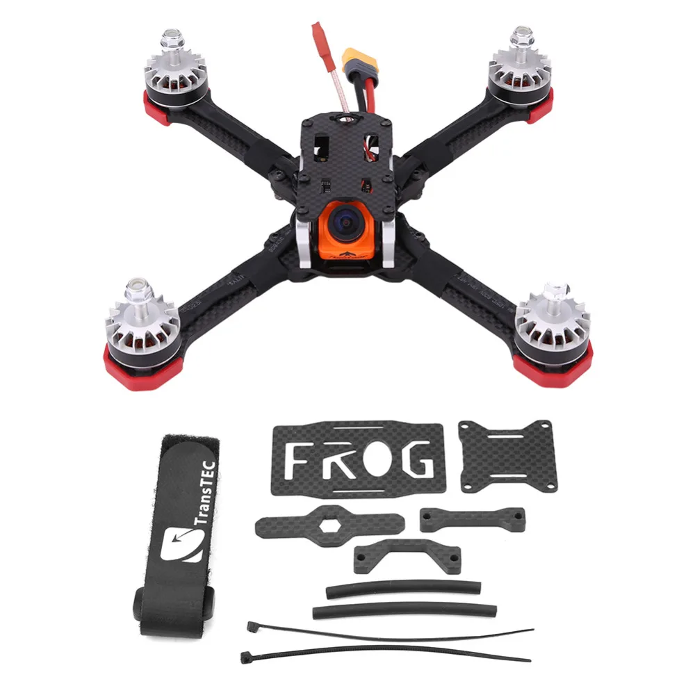 

TransTEC Frog V2 218MM FPV Racing Quadcopter Drone Carbon Fiber Frame Kit RC Quadcopter Frame RC Accessory