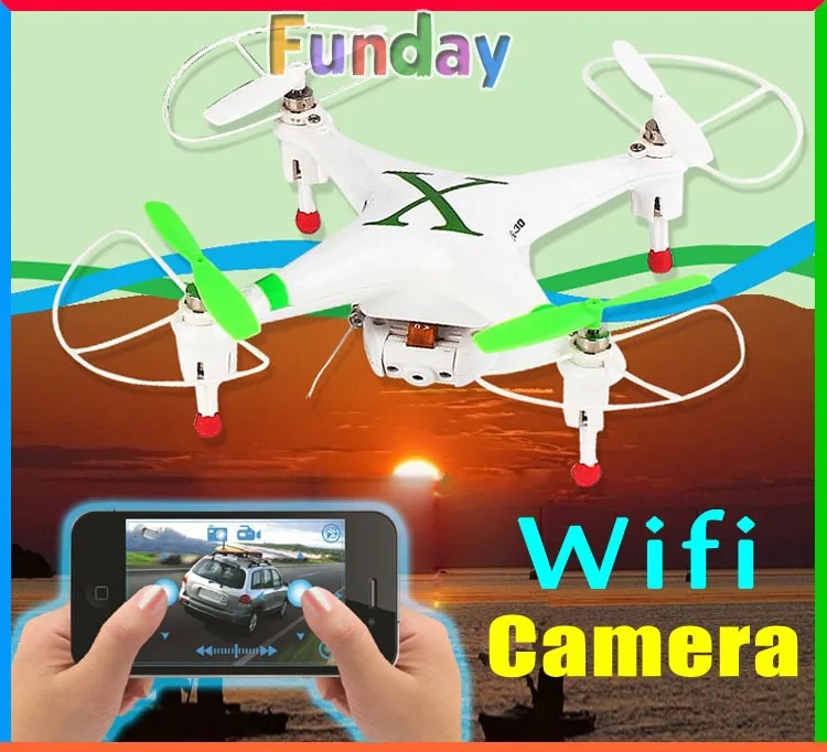 Iphone, Android Wi-Fi видео в режиме реального времени Cheerson cx-30w cx-30w-tx RC Quadcopter с Камера Дистанционное управление вертолетом Drone H107D