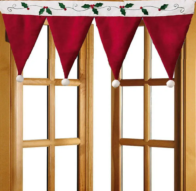 

Newly Design Christmas Door Window Drape Curtain Decorative Indoor Home Da Decoracao De Natal Adornos Navidad