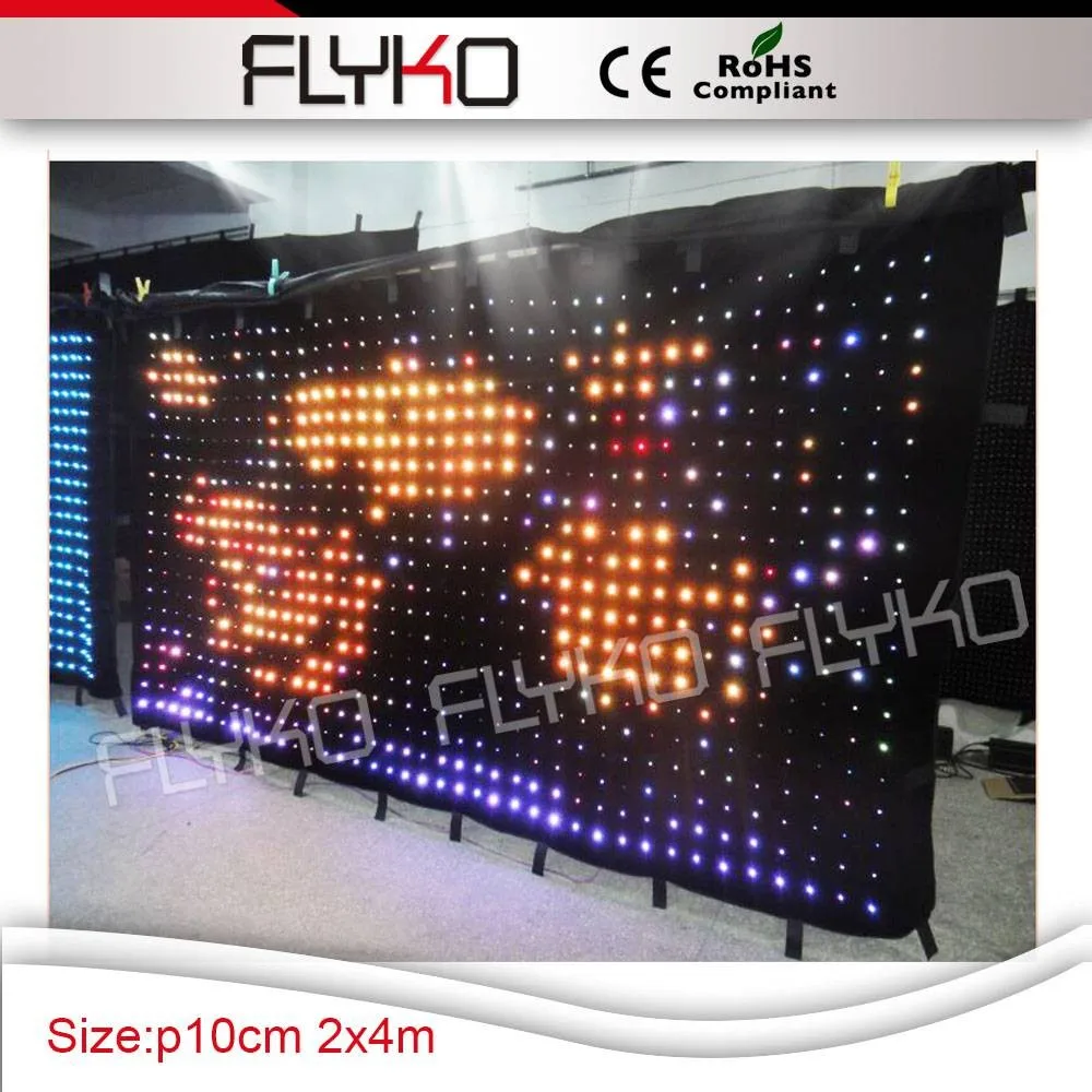 P100mm свет новые продукты 2016 rgb led wall занавес/светодиодный видеоэкран