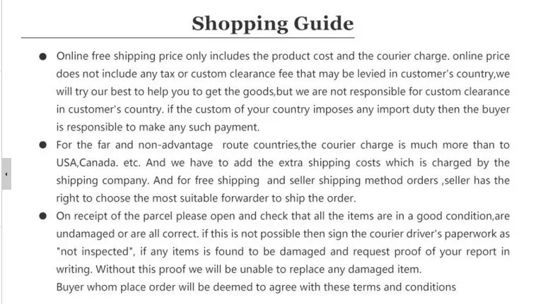 Shopping Guide