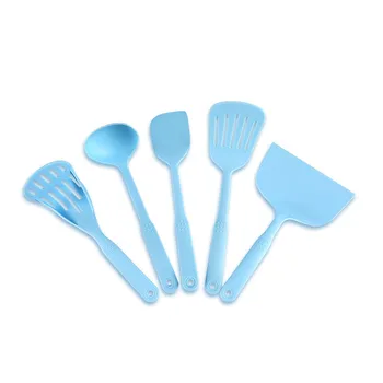 

Kitchen Ware Set 5-piece Creative Nylon Insulation Tools Silicone Kitchen Utensils Wholesale Cooking Tools