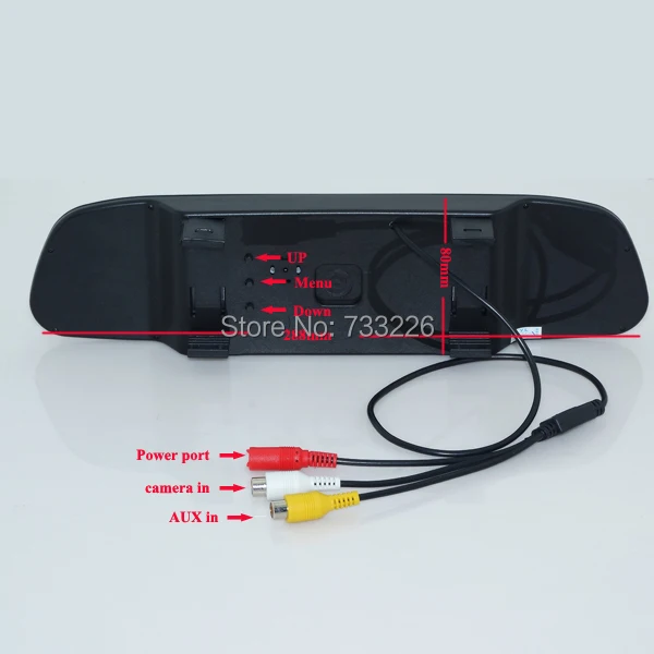 2 в 1 HD 4," 800*480 Зеркало монитор+ HD CCD парковочная камера для Ford Focus Sedan(2)(3)/08/10 для Фокус ночное видение Цвет