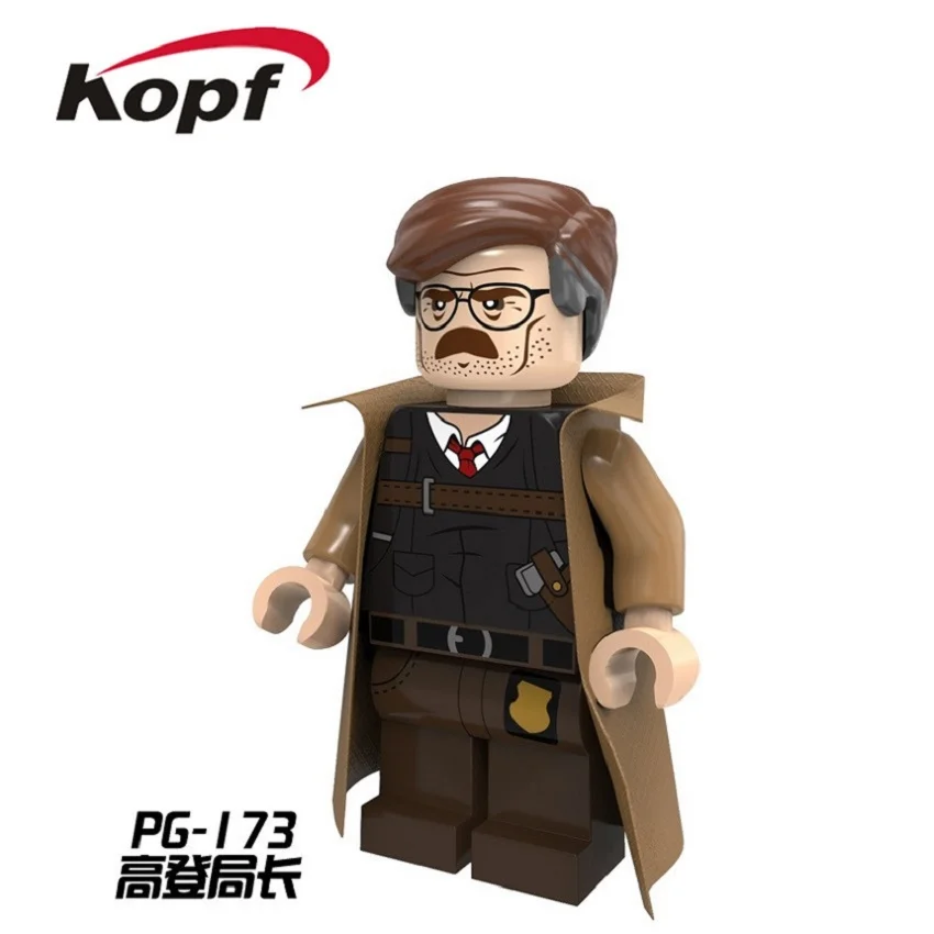 PG173 50Pcs No Box 50 шт. Супер Герои классические Бэтмен комиссар горд в плотная одежда, строительные блоки Детский подарок игрушки PG173 - Цвет: PG173 50Pcs No Box