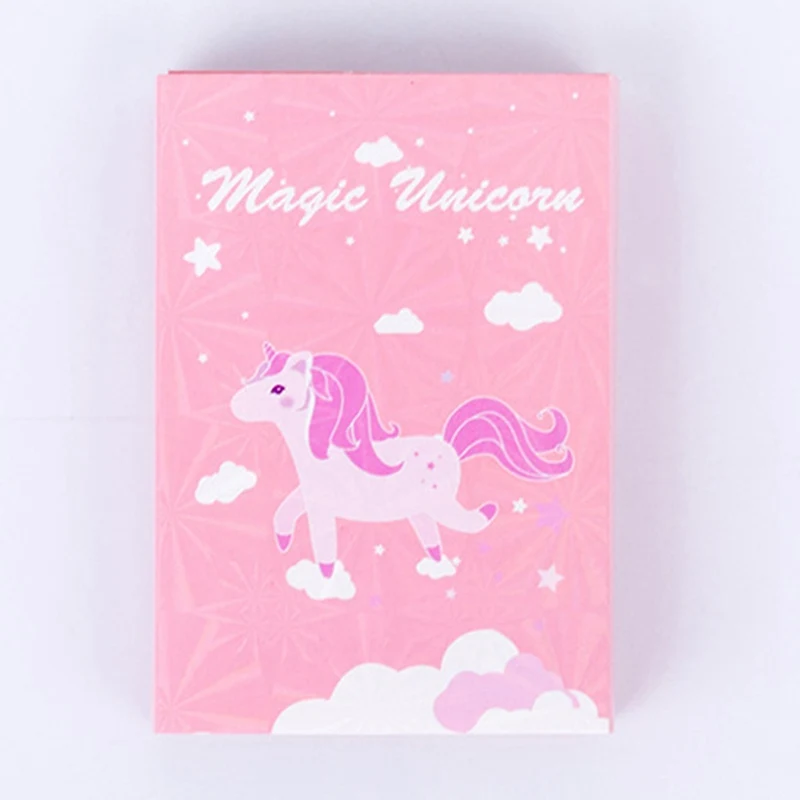 

Cute Cartoon Unicorn 6 Folding Memo Pad N Times Sticky Notes Memo Notepad Stationery Gift Random Color