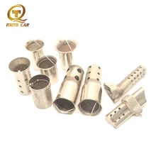 Выхлопная система мотоцикла Escape глушитель 48 мм 51 мм 61 мм DB Killer Отрегулируйте Шум звук Eliminator глушители для автомобиля Изогнутый Рот катализатор