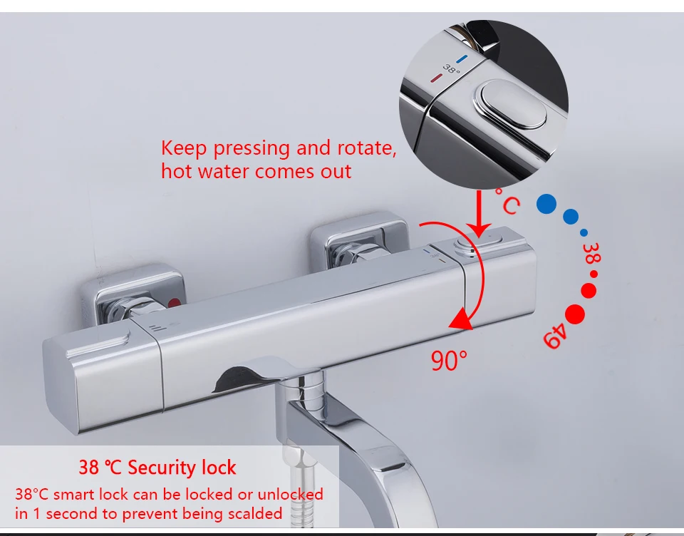 GAPPO сантехника набор Термостатический смеситель для душа смеситель для ванны смеситель для воды настенный кран водопад душевая головка