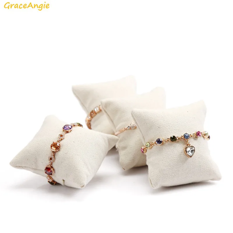 2 шт. бархатная Подставка для украшений в форме мини подушки|display accessories|jewelry display