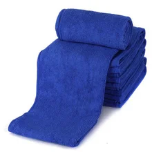 100xBlue домашние моющие полотенца из микрофибры для мытья автомобиля, впитывающие воду, Набор 30*30 см