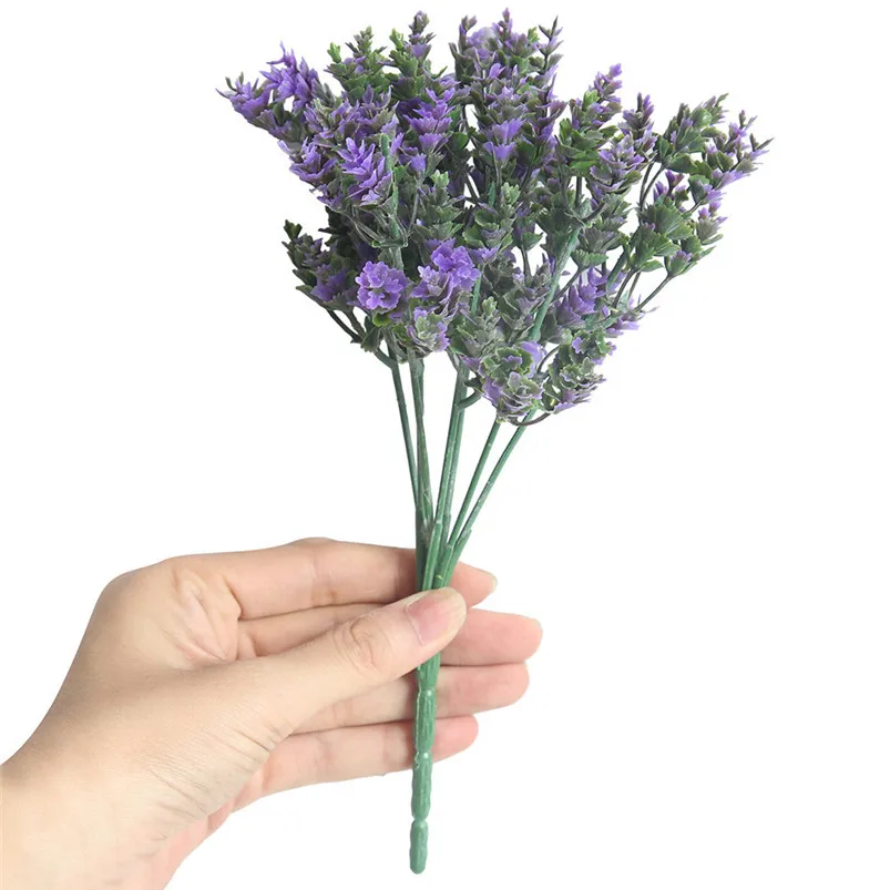 Small Artificial Plants Fake Flower Decoration Fresh Leaves Grass Plant Bouquet Home Wedding Decor for Home Decor #3o26 (15)