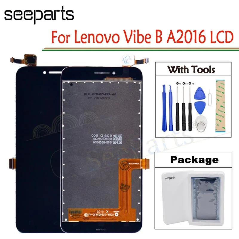 

Tested Working For Lenovo Vibe B A2016 A2016a40 A2016b30 A2016b31 LCD Display + Touch Screen Digitizer Replacement Free tools