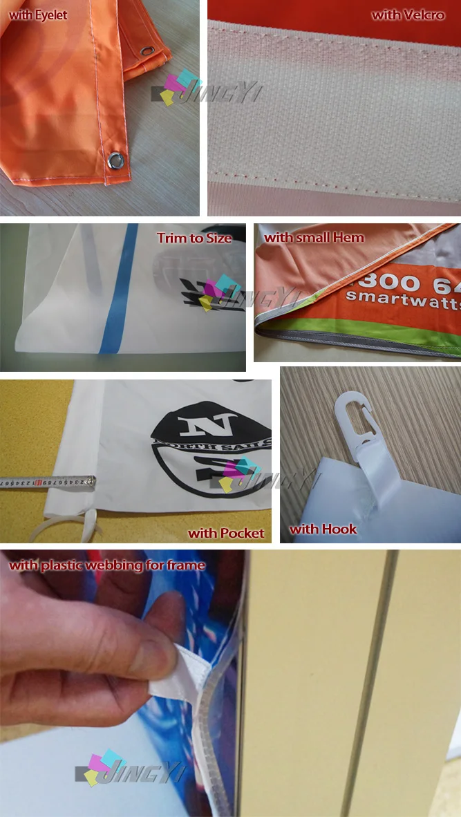 fabric banner finishing