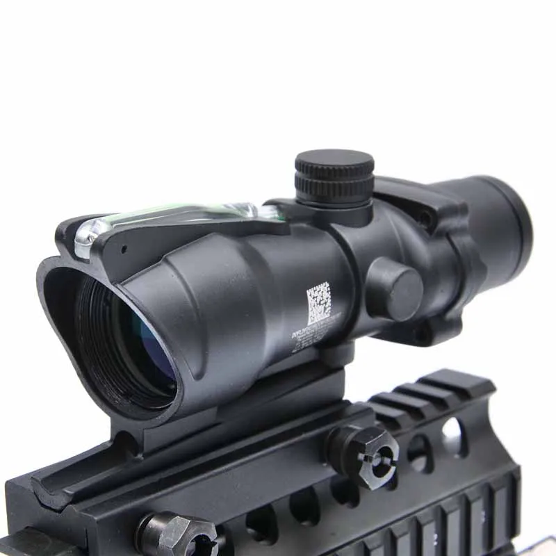 ACOG 4X32 оптика из настоящего Волокна Красная точка с подсветкой прицел тактический