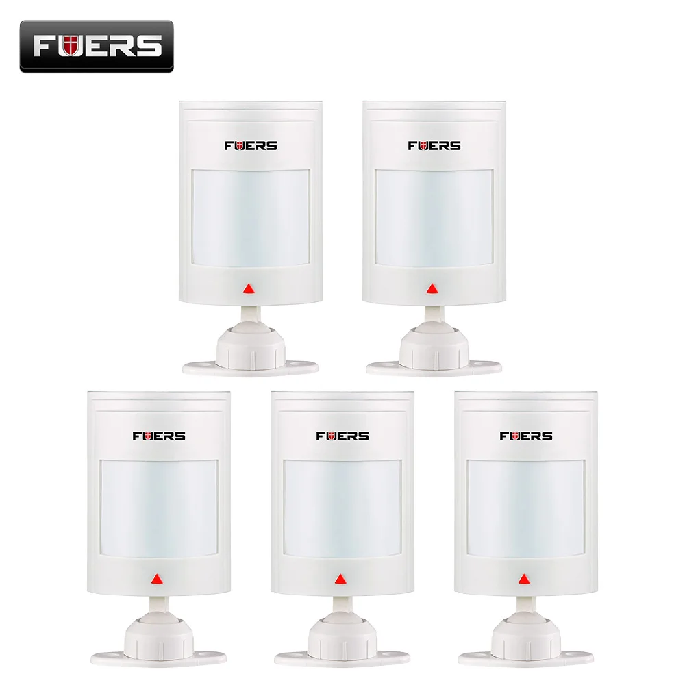 

Fuers 5pcs Wired PIR Sensor For GSM PSTN Home Alarm System Wired Infrared Motion Sensor Infrared Alarm Detector