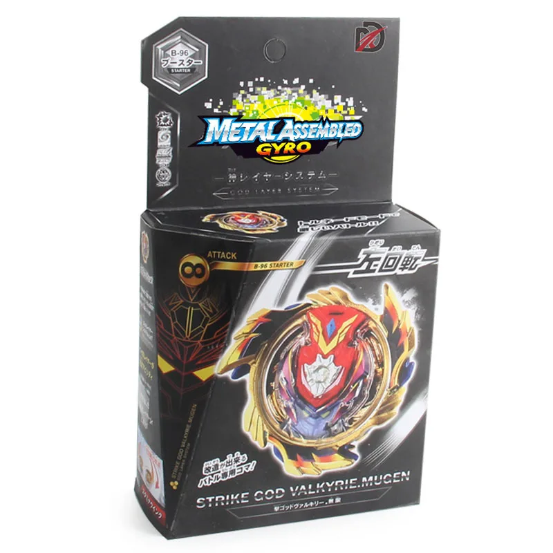 

Cross-Border Gold Edition Burst Gyro B96 B97 B110 With Launcher and Box Hand Transmitter Alloy Battle Gyro Spinner