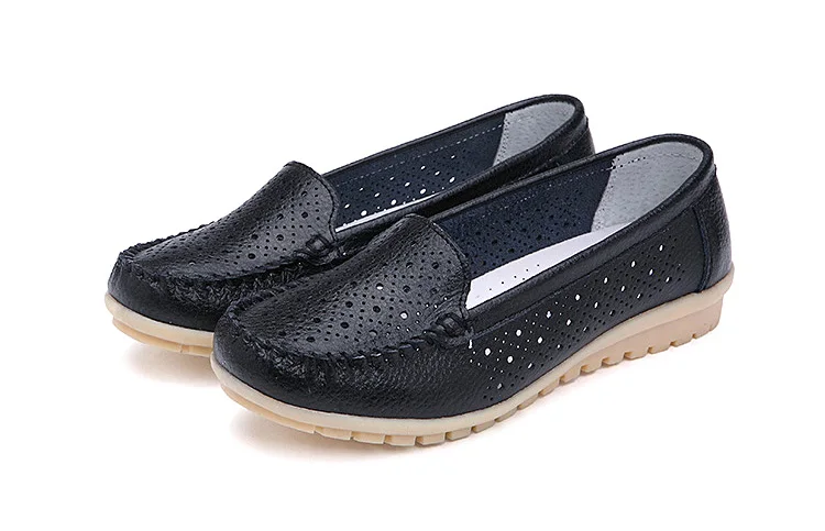 AH 168-New Arrival Cow Leather Women Loafers-9