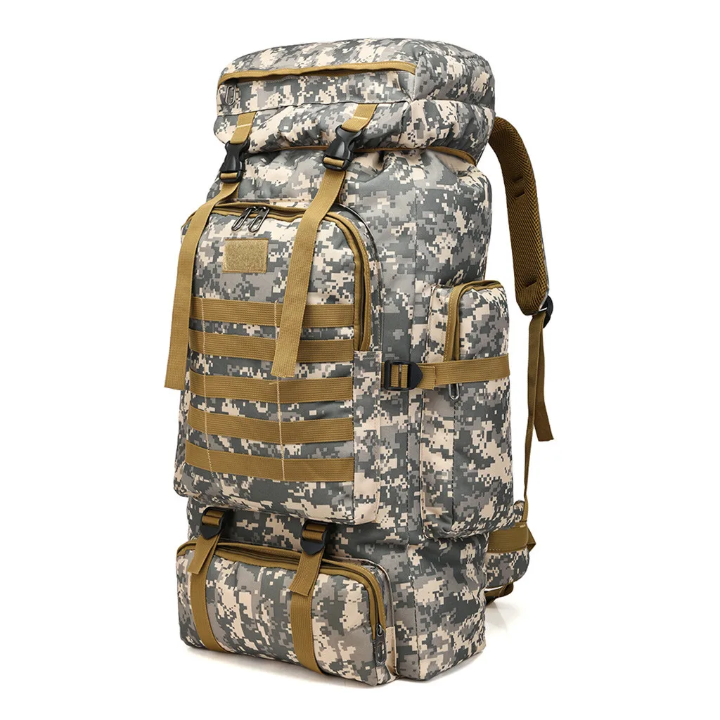 OCARDIAN 80L Large Capacity Tactical Backpack Army Military Assault Bags Outdoor Hiking Trekking Hunting Camping Bag Camouflage