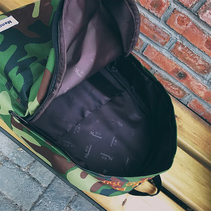 Menghuo New 2017 Camouflage Women Men Canvas Backpack Female Teenage Girl School Bag Boy Cool Laptop Male Travel Bagpack Mochila (50)