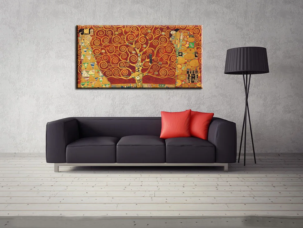 

Printed Painting Imitation Paintings Gustav Klimt for Living Room Decor Printing Beautiful Painting Murals Abstract Portrait