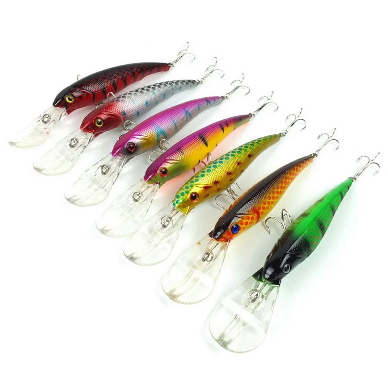 7 шт./set16.5c м/28 г большой воблер minnow Пластиковые Искусственный Минноу Рыболовную