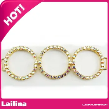 

Popular 10cm crystal connector for bikini