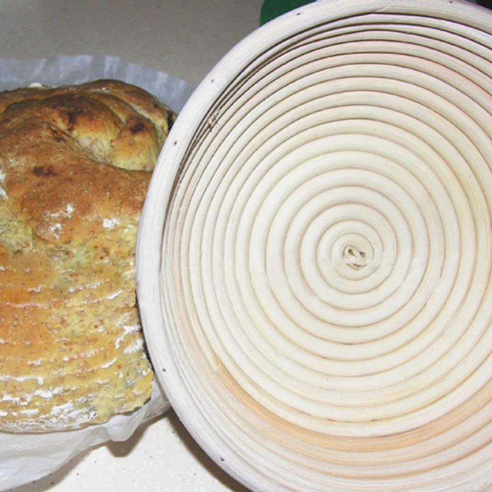 الخوص الخبز التدقيق الغذاء سلة التخزين Banneton Brotform ارتفاع سلة من الخوص بطانة البيضاوي صينية للفاكهة المنزل الروطان المنظم