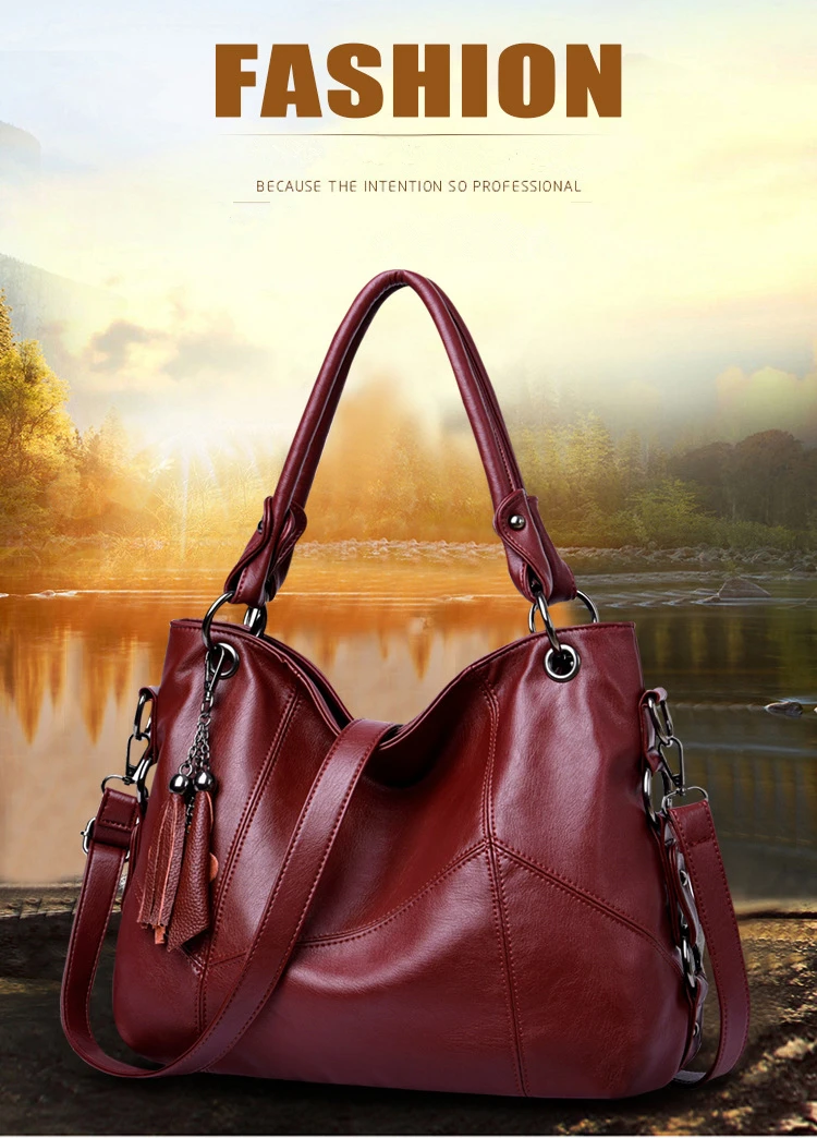 De Couro Das Mulheres Elegantes Bolsas De