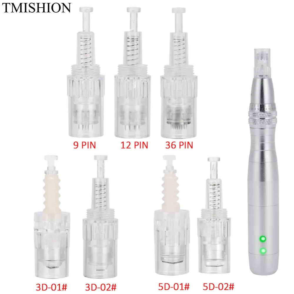 

20PCS/lot Micro Needle 9 pin / 12 pin /36 pin / Nano Cartridge Replacement For Derma Pen Micro Nano Needles Head Tattoo Needles