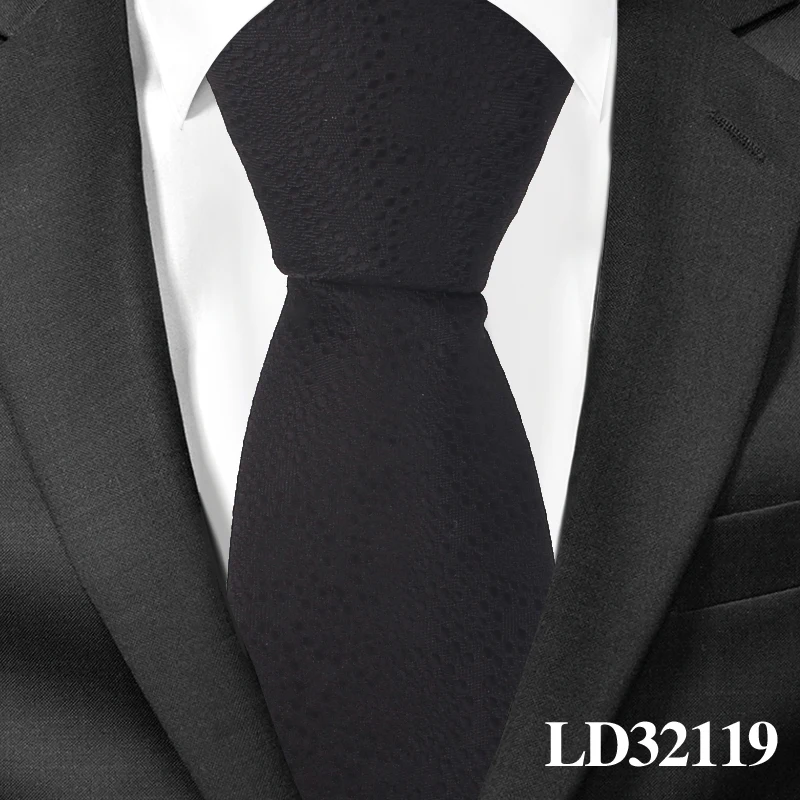 Новый жаккардовый галстук для Для мужчин полиэстер галстук в цветочек для деловые свадебные костюмы 7 см Узкие галстуки тонкие Для мужчин