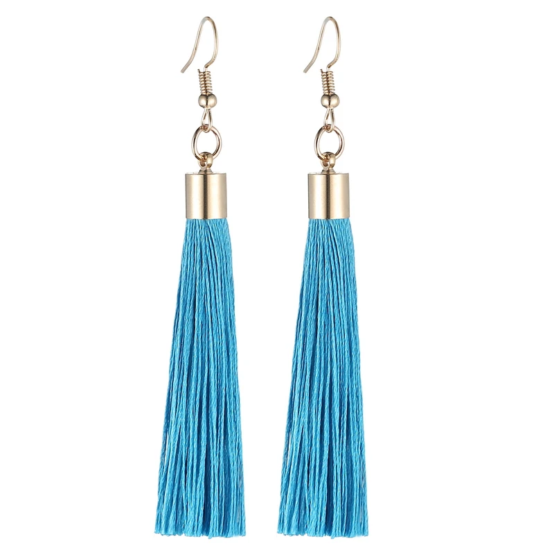 Dangle Earrings LOVBEAFAS Fringe Tassel Earrings For Women Gold Color Vintage Long Drop Dangle Earrings Fashion Wedding Jewelry Party Gift