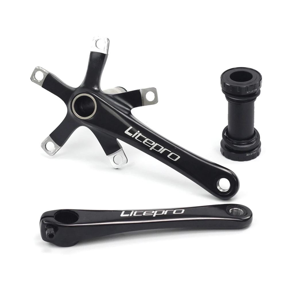Buy Litepro Elite Bicycle Cranks Chainring with Bottom Bracket BCD 130 170mm