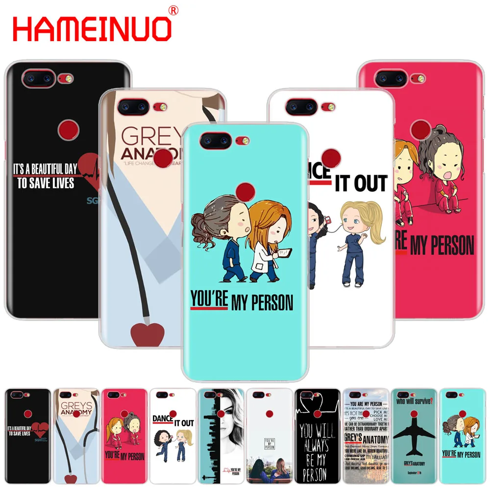 

HAMEINUO Greys Anatomy cover phone case for Oneplus one plus 5T 5 3 3t 2 X A3000 A5000