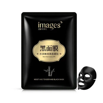 

2018 IMAGES Water embellish tender Black mask Bamboo charcoal clean It moisturizing Moisturizing facial mask face massage