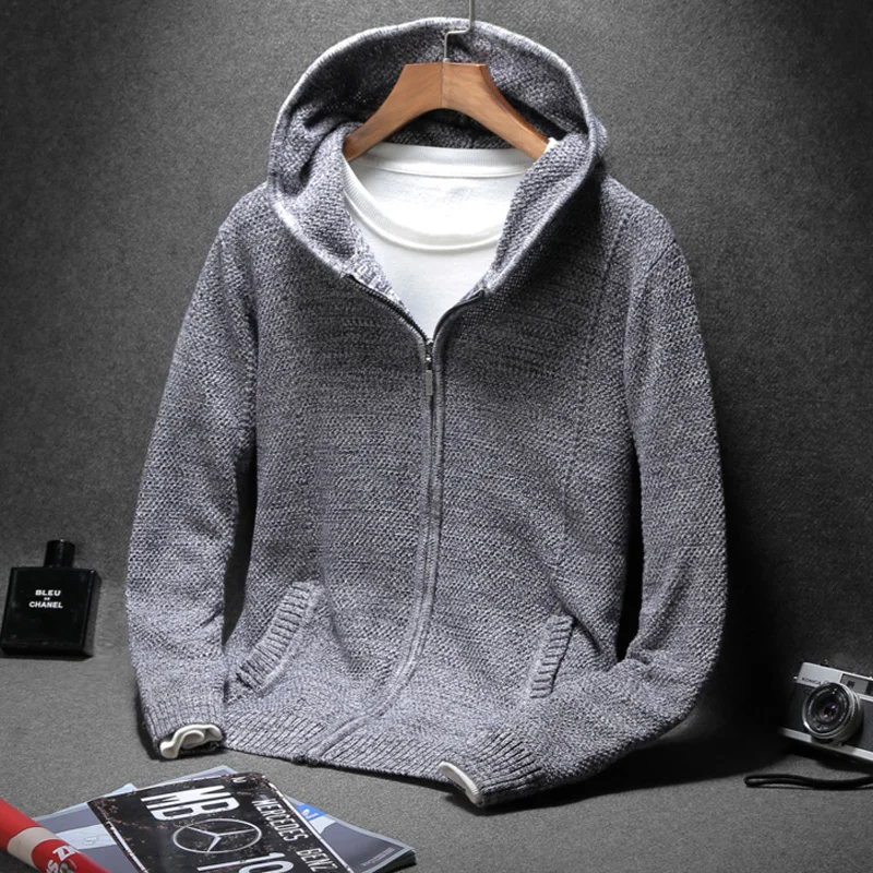 New Arrival Famous Brand Men's Loose Casual Hoodies Comfortable Zipper