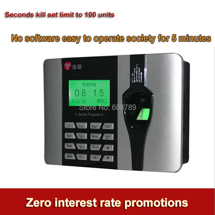 

High quality Fingerprint attendance machine Fingerprint punch card machine USB Direct download EXCEL data