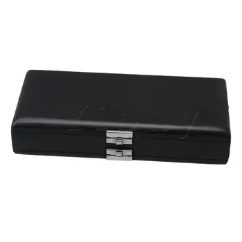 

Yibuy 20x9.5x4.3cm PU Leather Bassoon Reeds Box w/ Lock for 20 Reed