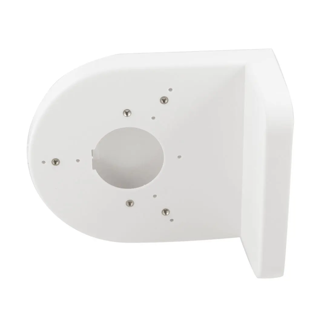 

White Plastic Right Angle Bracket Wall Mount Shelf for Dome Camera