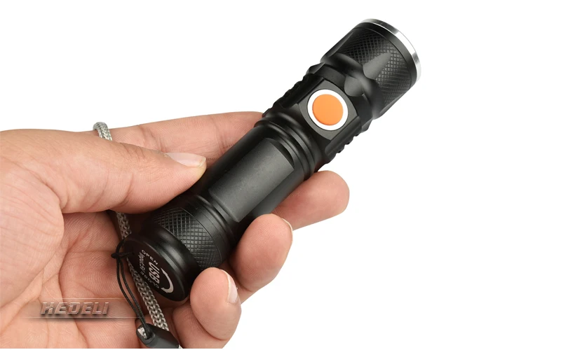 Фонарь для кемпинга мини-фонарик zoomble CREE xml t6 usb flash light 18650 встроенный аккумулятор ручной фонарь Водонепроницаемый свет