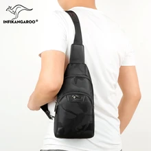 

2018 New Fashion Anti-wrinkle Chest Bag Casual Crossbody Bags For Male Waterproof Anti Theft Men High Quality Chest Bags
