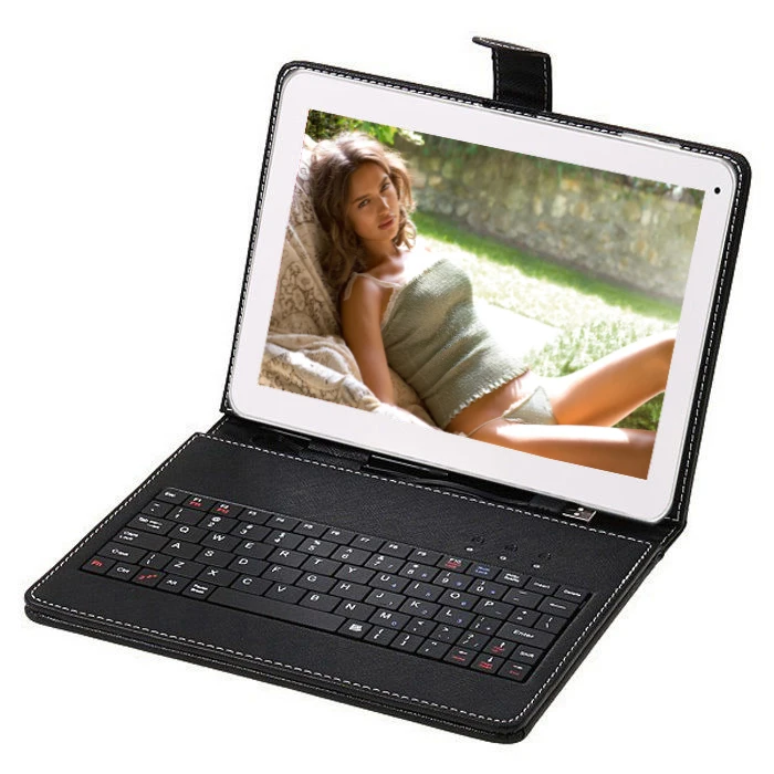 

Mid Pad BoDa Quad Core Allwinner A64 Cortex A8 android 4.4 5000mah 1GB/8GB camera Dual Cam w/ 10" Keyboard 10.2 inch tablet pc