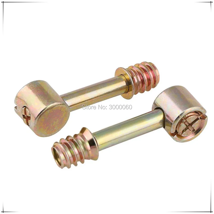 M6 Galvanized Steel Eccentric Nut Connector Screw Assembly Screw Nut