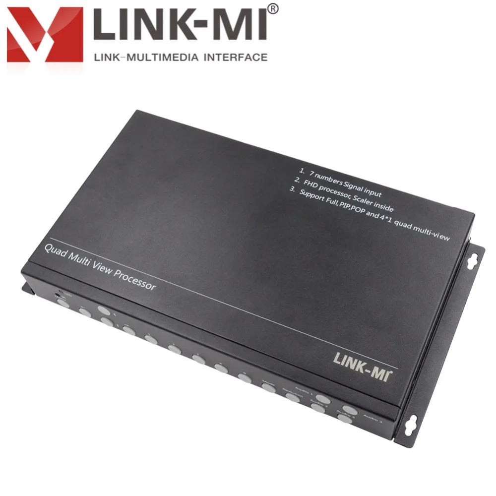 LINK-MI LM-TS71 hd-видео multi-зритель 1xvga 2xDP 4xhdmi с PIP POP Quad HDMI видео переключатель сигналов 8x1 видеопроцессор